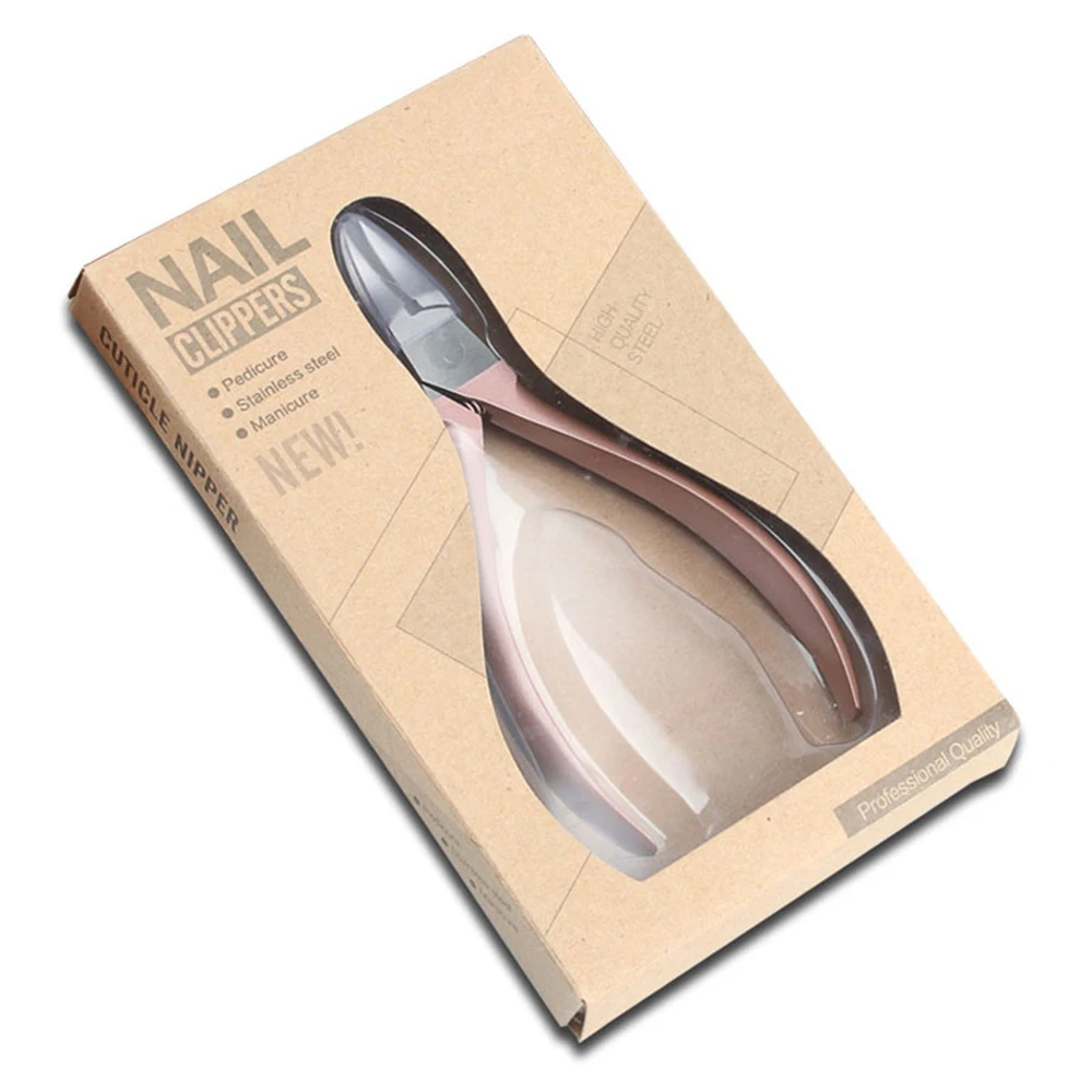 

Stainless Steel Dead Skin Scissors Toe Nail Clippers for Thick and Ingrown Nails Cuticle Professional Home Pedicure Tool
