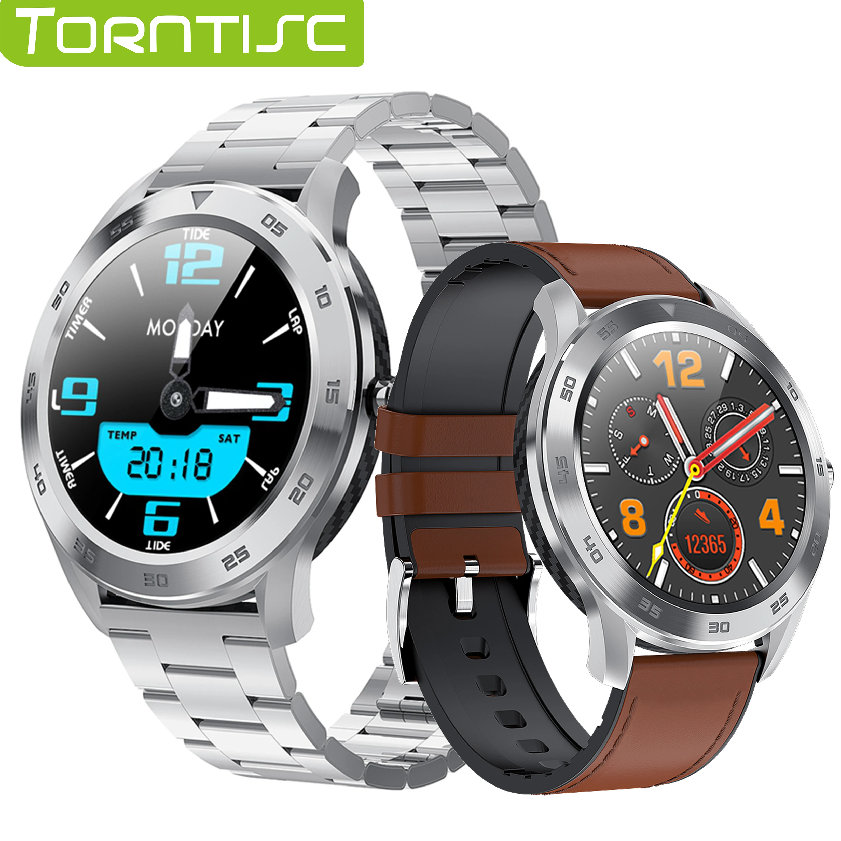 Torntisc DT98 Смарт часы для мужчин телефонный звонок циферблат ECG PPG Полный Круглый сенсорный экран Smartwatch Водонепроницаемый IP68 для Android IOS