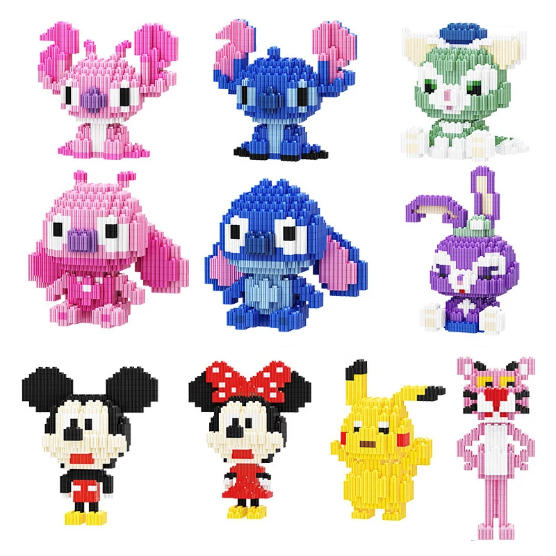 

Anime Doll Building Block Toy Cartoon Pet DIY Connection Assembly Brick Animal Doll Mini Model Decoration Girl Gift Children Toy