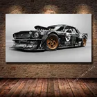 Классические Ford Mustang машина Rtr постеры, спортивный автомобиль, холст, картины, автомобили, картины, настенное искусство для гостиной, домашний декор