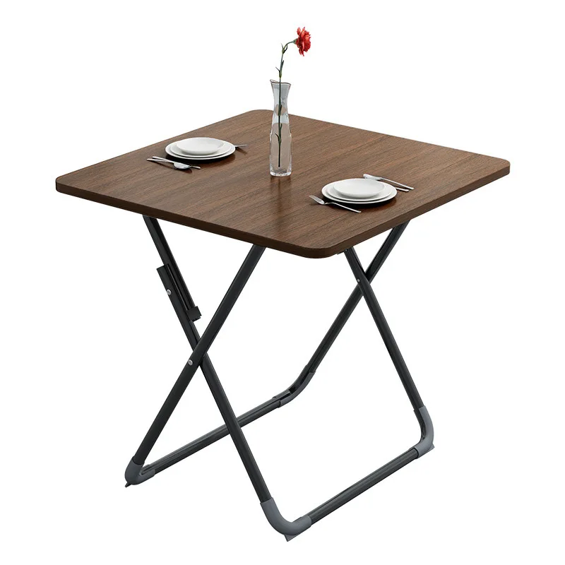 

Folding table stall simple household small family round table portable square contracted small round table for dinner