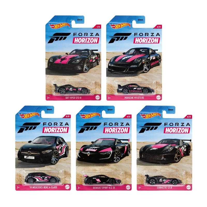 Автомобили Hot Wheels FORZA HORIZON Porsche 911 GT3 RS/ SRT VIPER GTS-R 1/64 Коллекционная версия металлическая литая модель автомобиля
