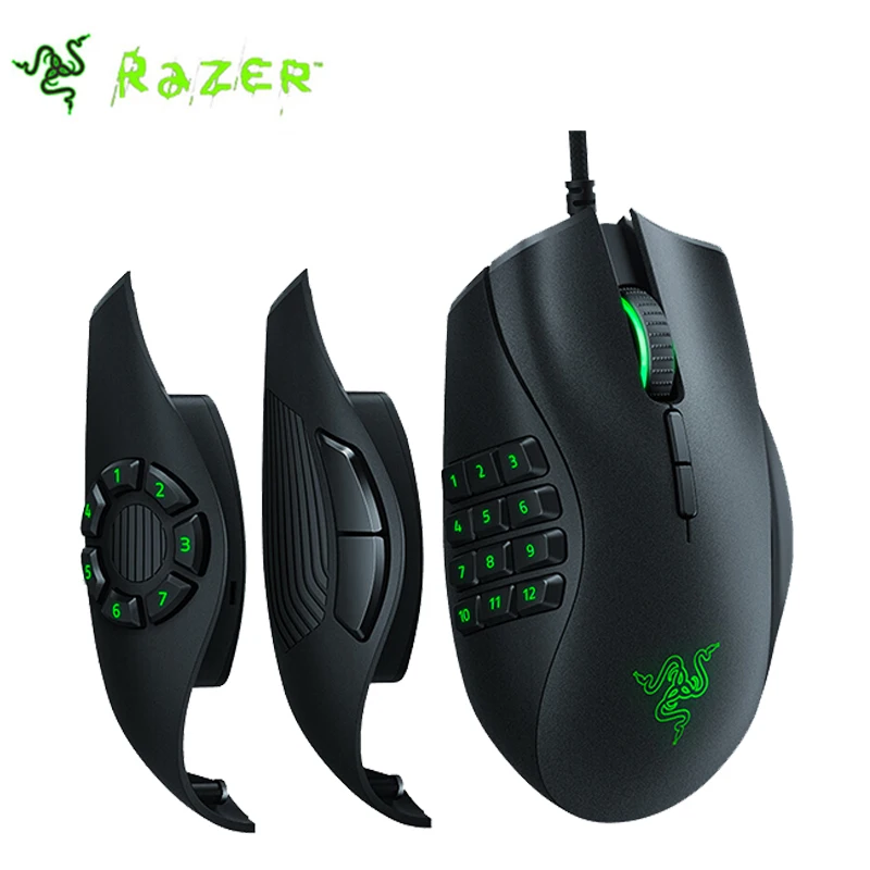 

Free shipping Games Mice Razer Naga Programmable Wired Trinity 16,000 DPI RGB Optical Gaming Mouse