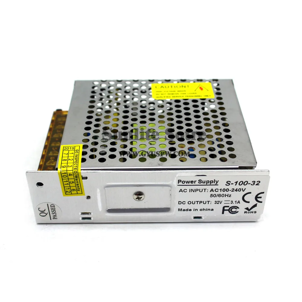 Одиночный выход импульсный источник питания DC32V 3.1A 100W DC 32V SMPS для Светодиодный