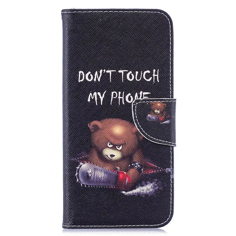 Bear Роскошный чехол-бумажник с рисунком для samsung Galaxy X 4 G390F Note 9 S10e G970 A10 A105F S3 Neo I9300 - Цвет: Bear