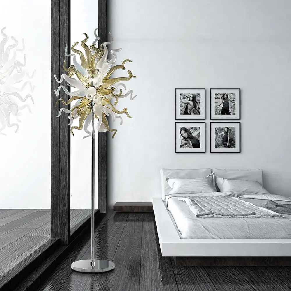 

Modern Creative Glass Floor Lamps Living Room Bedroom Floor Lamp Bar Hotel Lamps