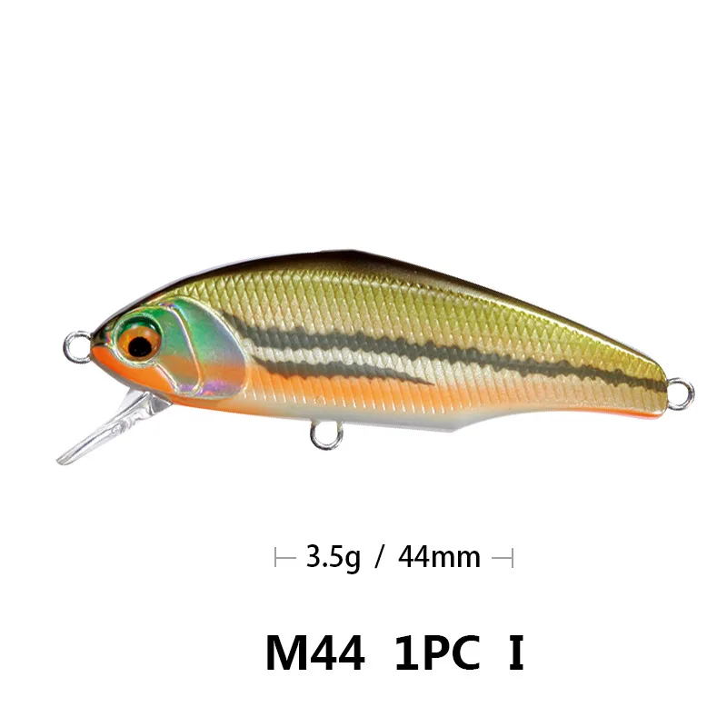 009 Bassland 45s max мы собрали воедино опускается на дно Minnow приманки для ловли рыбы, 44 мм 3,5 г форель, щука, искусственная приманка жесткая приманка 12 Цветов рыболовные снасти - Цвет: 009