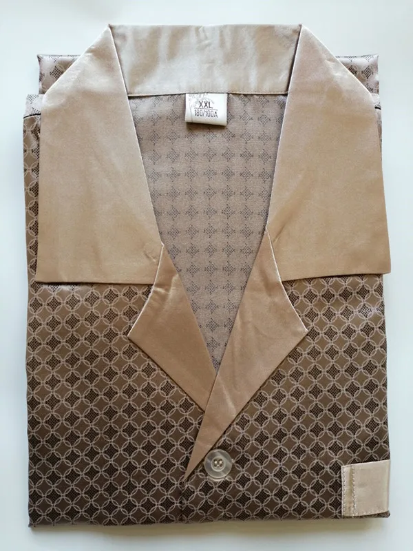 Пижама Мужская шелковая мягкая и удобная с длинным рукавом|Мужские пижамные