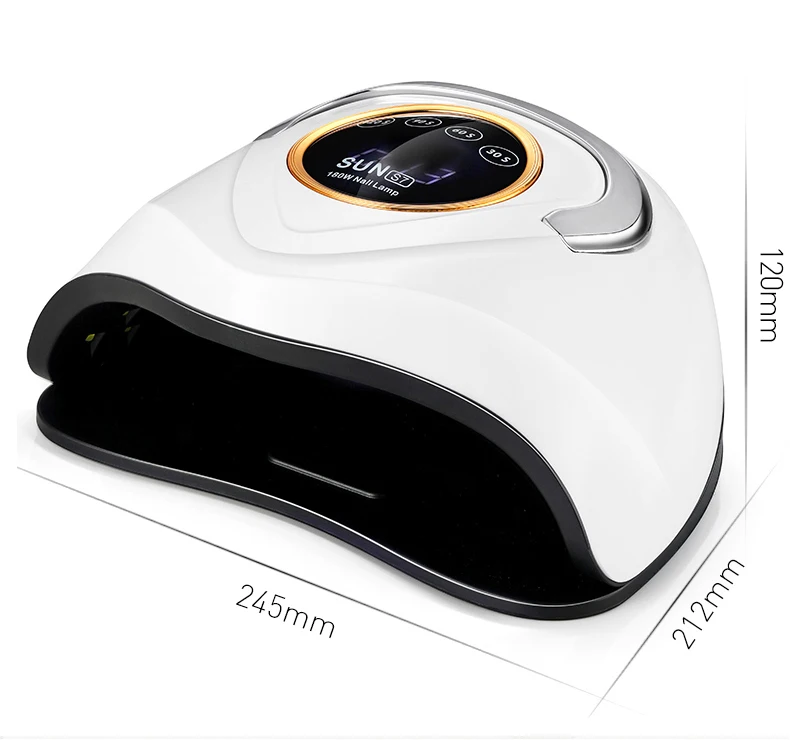 

180W UV LED Nail Lamp 168W Manicure Lamp Nail Dryer 4 MODE With Motion Sensing LCD Display Touch Switch Curing Poly UV Gel Light