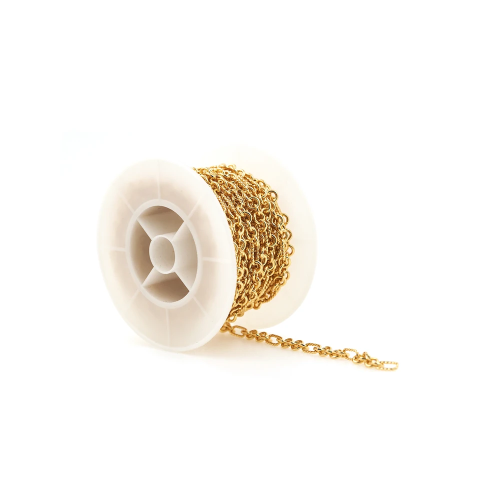 Used In Jewelry Making DIY Supplies Necklace Bracelet Chain Found Round Link Chain Is Suitable For Pendant Jewelry Accessories