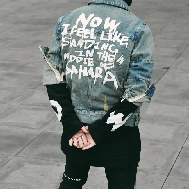 

New Fashion Holes Light Blue Denim Jeans Short Jacket Casual Long Sleeve Boyfriend Style Coat