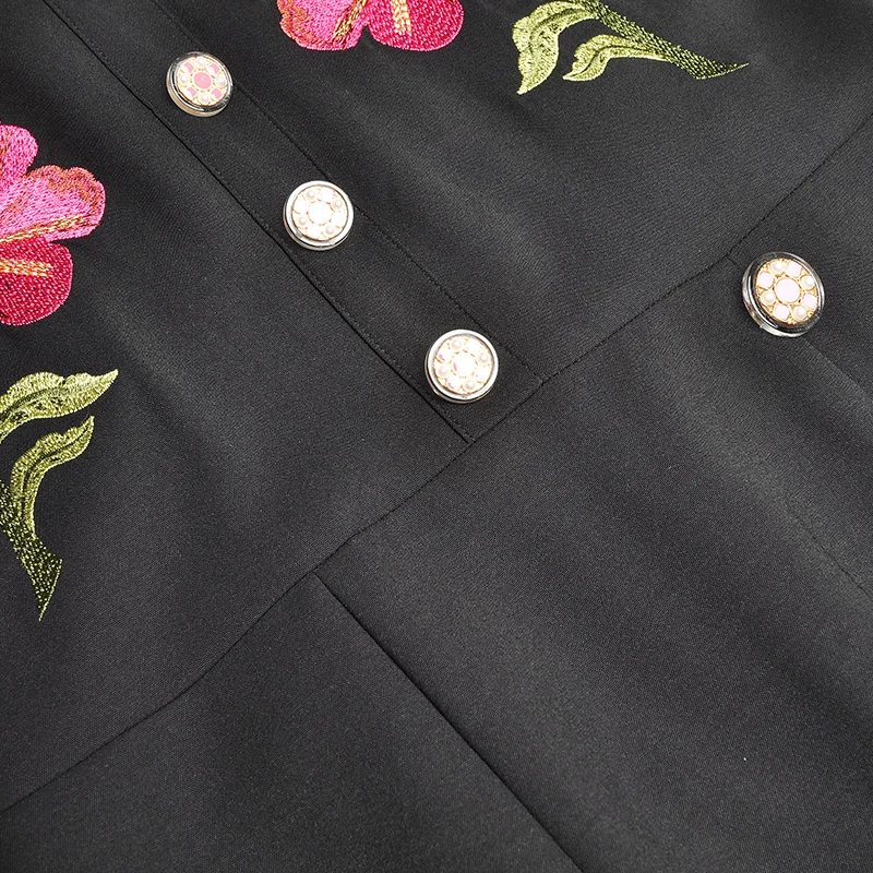 Высококачественное цветочное кружевное женское платье с вышивкой 2020 весеннее