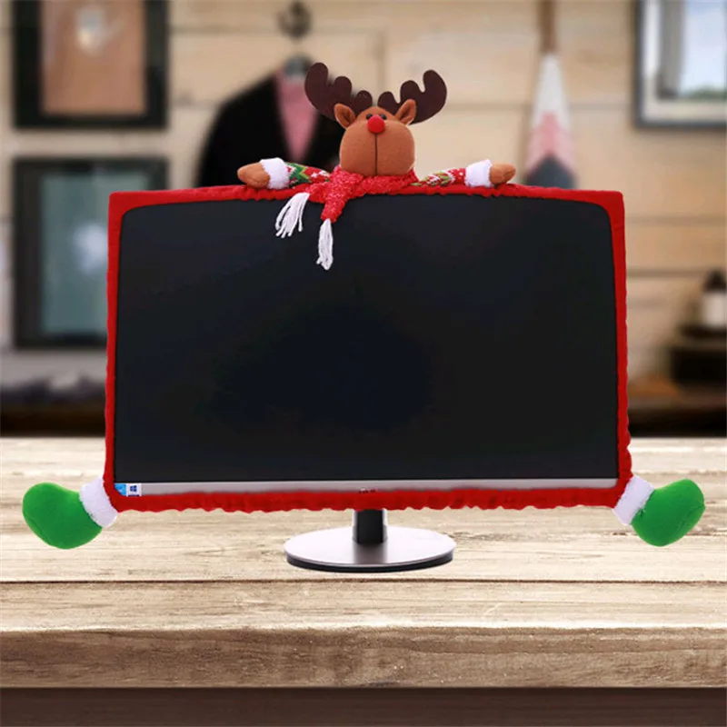 2019 Рождественское украшение телевизионная рамка Санта снеговик олень дисплей