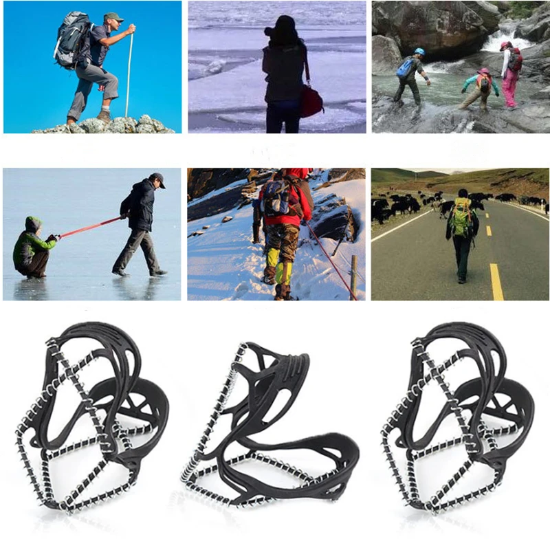 Нескользящие шипы для обуви скалолазания снега | Спорт и развлечения