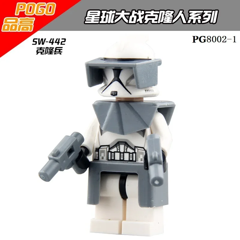 PG8002 8 шт./компл. Space 7 The Force Awaken Clone Trooper командор Фокс Рекс строительный блок