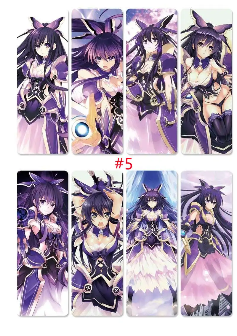 8 шт./компл. Дата прямого эфира ПВХ закладки напечатаны с аниме итсука шидо