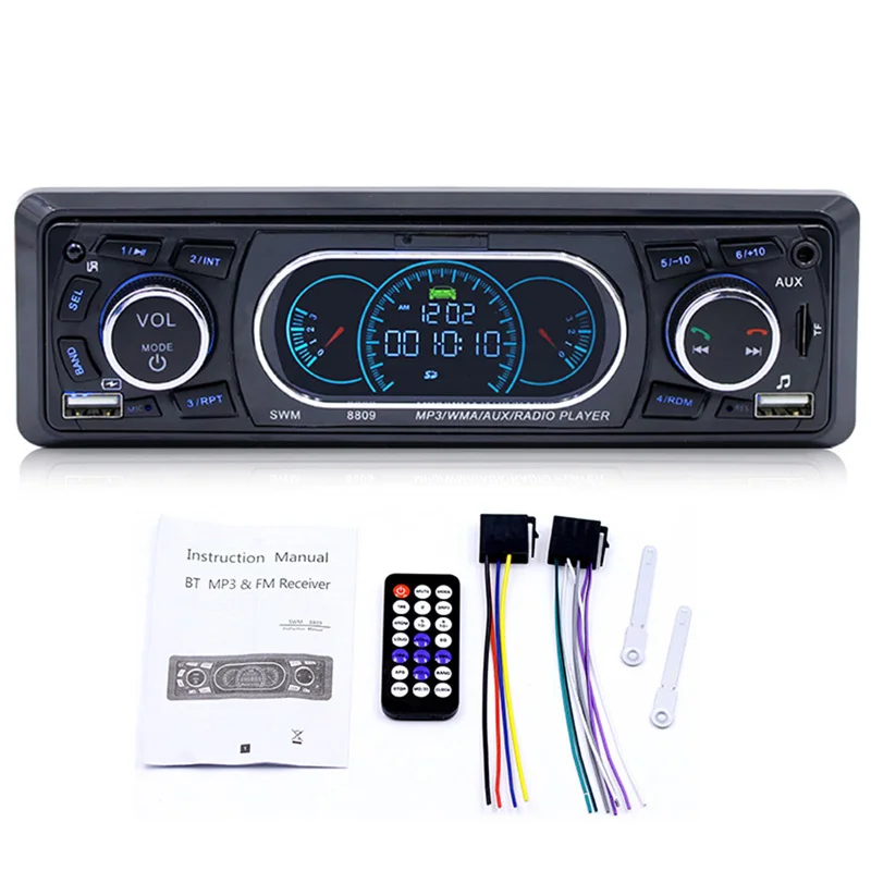 1 Din автомобильное радио Bluetooth MP3 USB Handsfree A2DP FM TF приборная панель шаблон экран