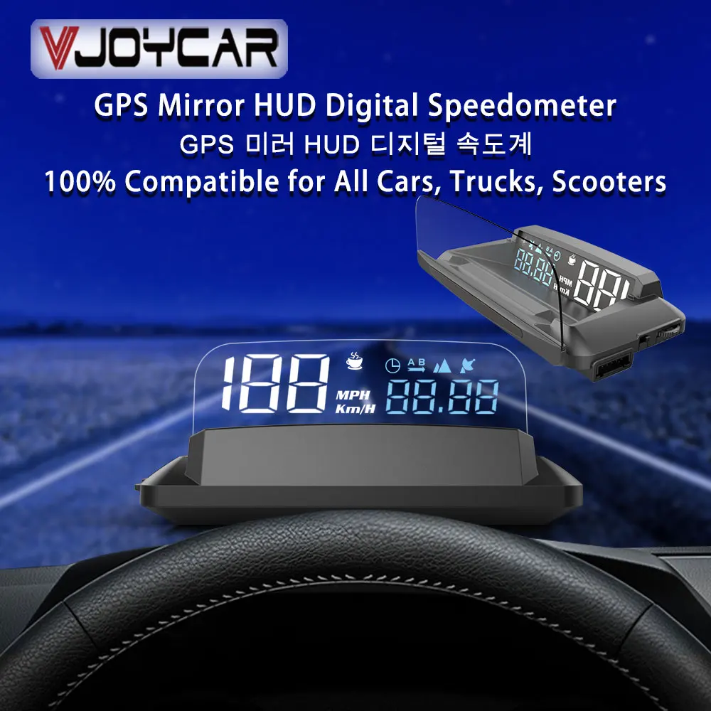 Автомобильный проектор скорости лобового стекла HUD M41 GPS совместим со всеми