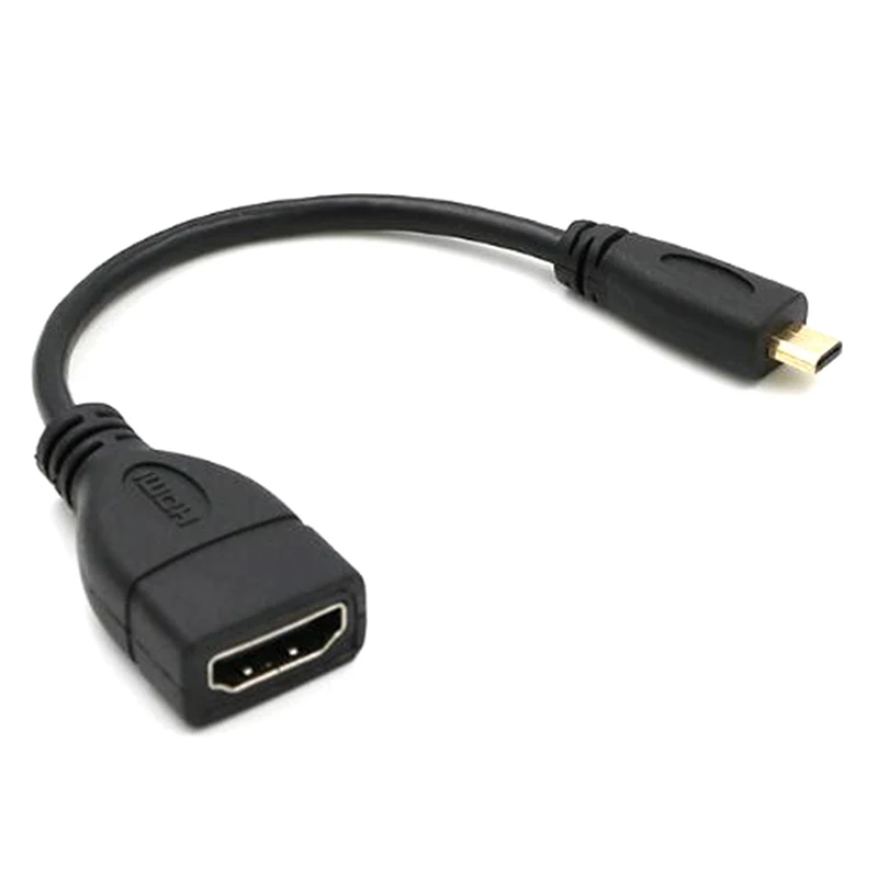 

Micro Hdmi To HDMI-compatible Male To Female Adapter Cable Connector For Hdtv Type D Hdmi