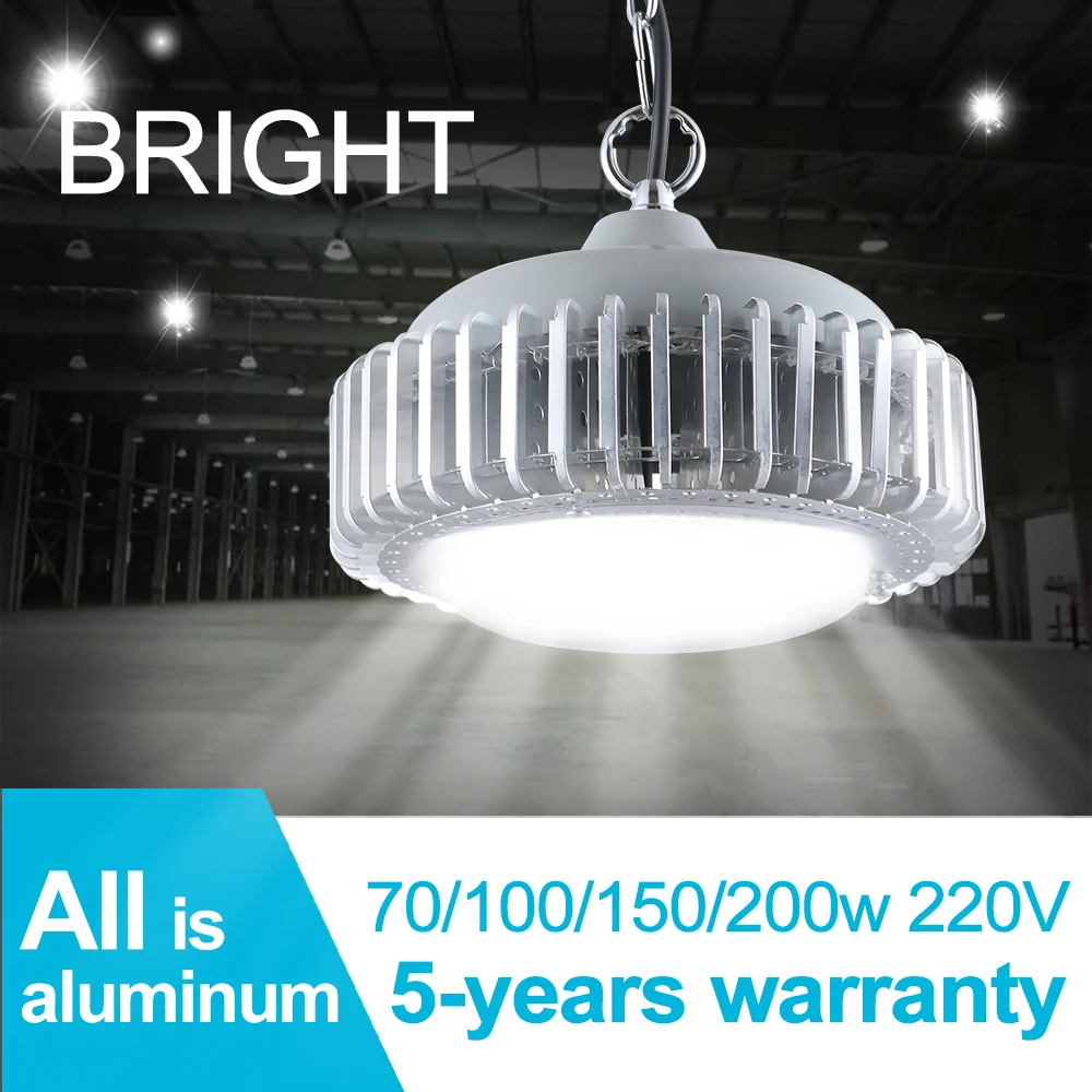 

Led Industrial Lighting Garage Light High Bay Light Aluminum Workshop Warehouse Stadium Market Ceiling 220V 6500k eu