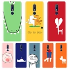 Розовая поросенок желтый кот олень мягкая задняя крышка для Nokia 2,1 3,1 5,1 6,1 7,1 чехол для телефона силиконовый для Nokia 2,1 3,1 5,1 6,1 7,1 Plus