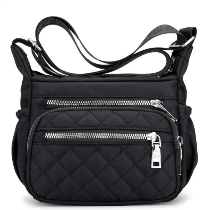 Женская модная однотонная сумка на молнии водонепроницаемая нейлоновая через