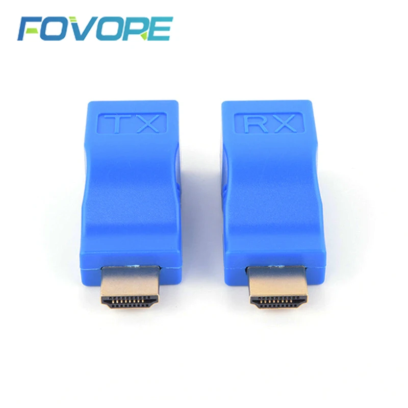 HDMI-compatible Extender 1080P RJ45 Ports LAN Network Extension up to 30m Over CAT5e/6 UTP Ethernet Cable | Электроника