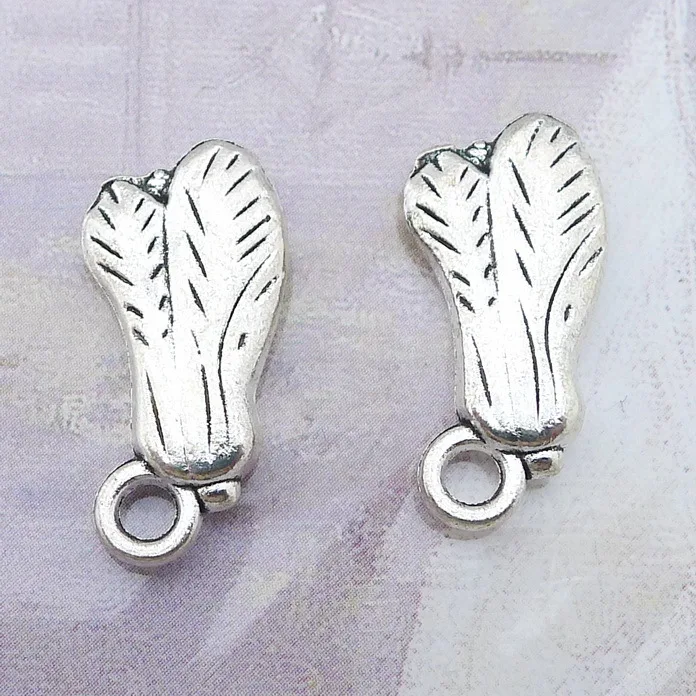 

Подвеска в виде китайской капусты, серебристого цвета, 11 х24 мм, 8 шт./лот, подвески «сделай сам» для изготовления ювелирных изделий ручной раб...