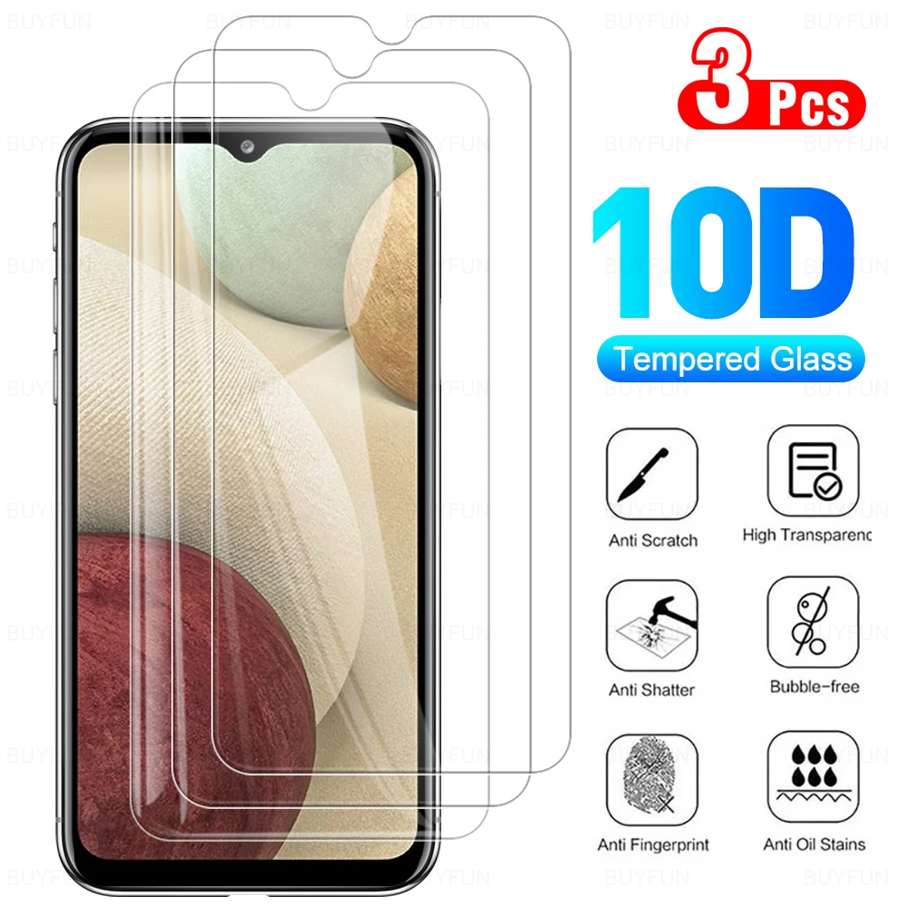 

3 шт. Samsung A12 стекло закаленного стекла HD защитный чехол для защиты от царапин защитная пленка для телефона для Samsung Galaxy A12 12 Защитные пленки дл...