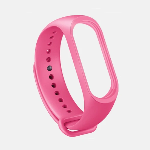 Для Xiaomi mi ремешок 4 ремешок силиконовый браслет для Xiaomi mi 4 аксессуары браслет mi Band 4 замена двойной цвет ремни - Цвет: Pink