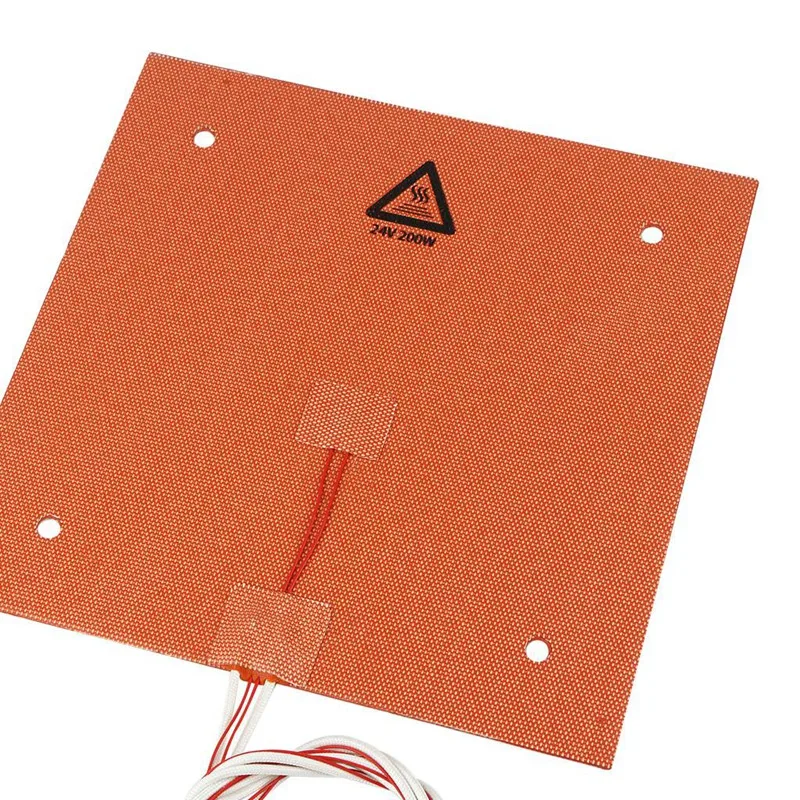 AAAJ-235X235mm 24V 200W Silicone Heater 3D Printer Heatbed Pad with Solid State Relay for Parts | Компьютеры и офис