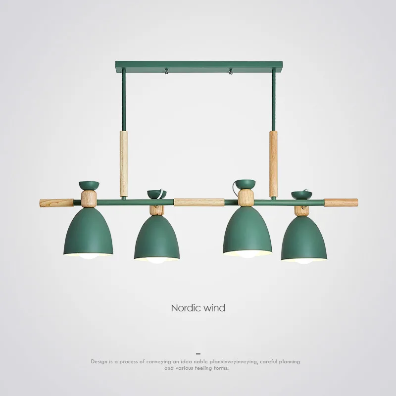 Скандинавские креативные деревянные потолочные пластины с двумя головками 4