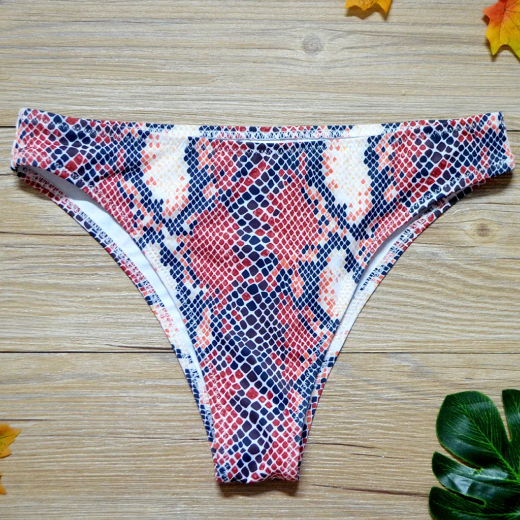 swimwear women Bikini Printed Bathing Beach Wear Swimming Bottoms bikini parte de abajo купальник женский#L35 | Спорт и