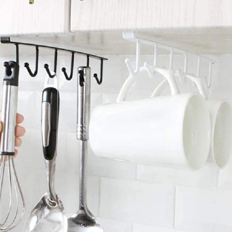 

Kitchen Nail-Free Hook Six-Link Hook Cabinet Storage Multi-Function
