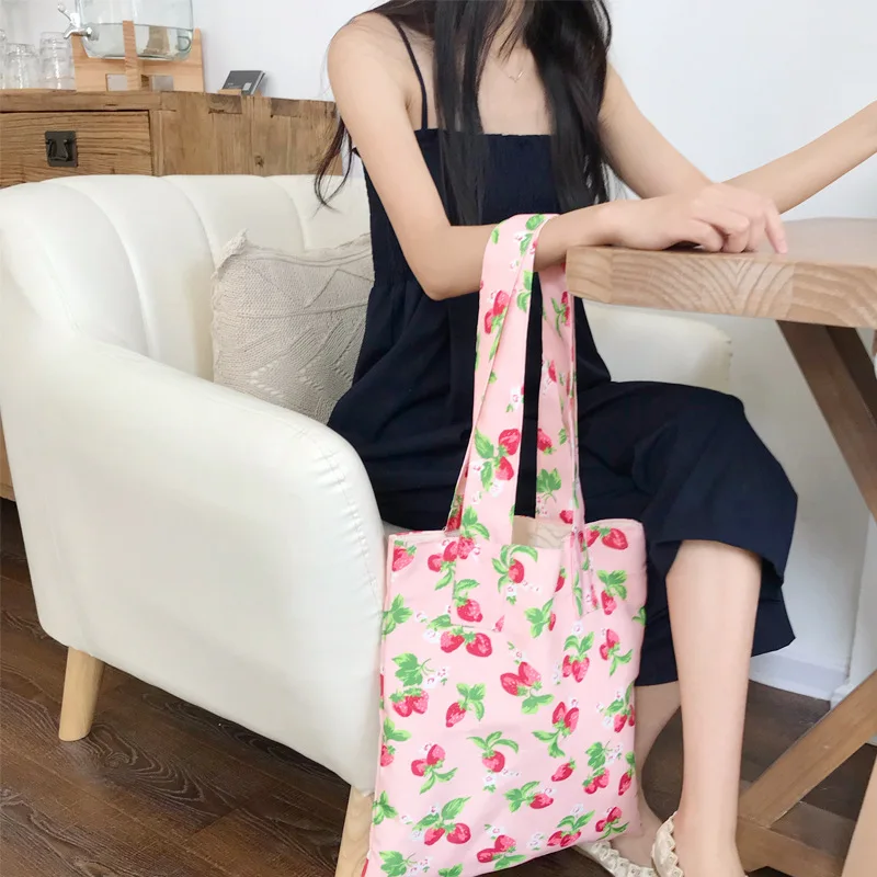 Youda 2019 новая сумка с принтом клубники для девушек портативная Большая