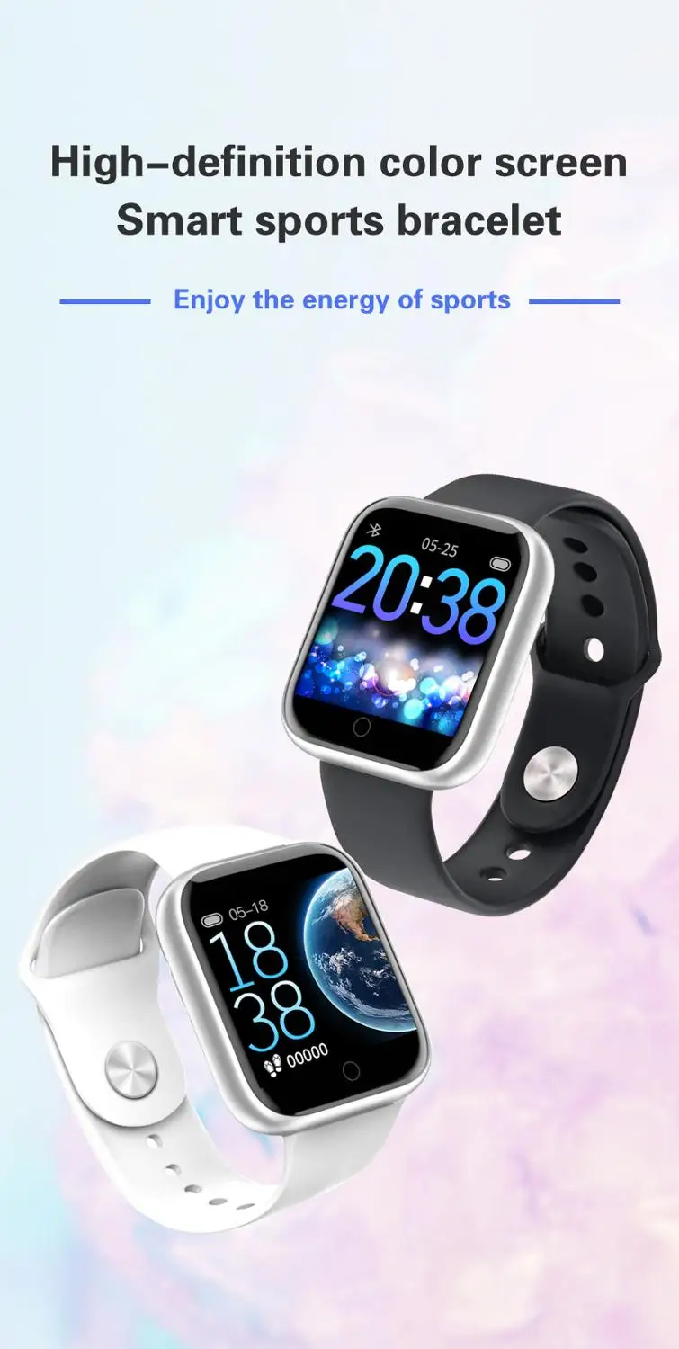 Мужские Смарт часы FocuSmart водонепроницаемые F20 с пульсометром фитнес трекер для