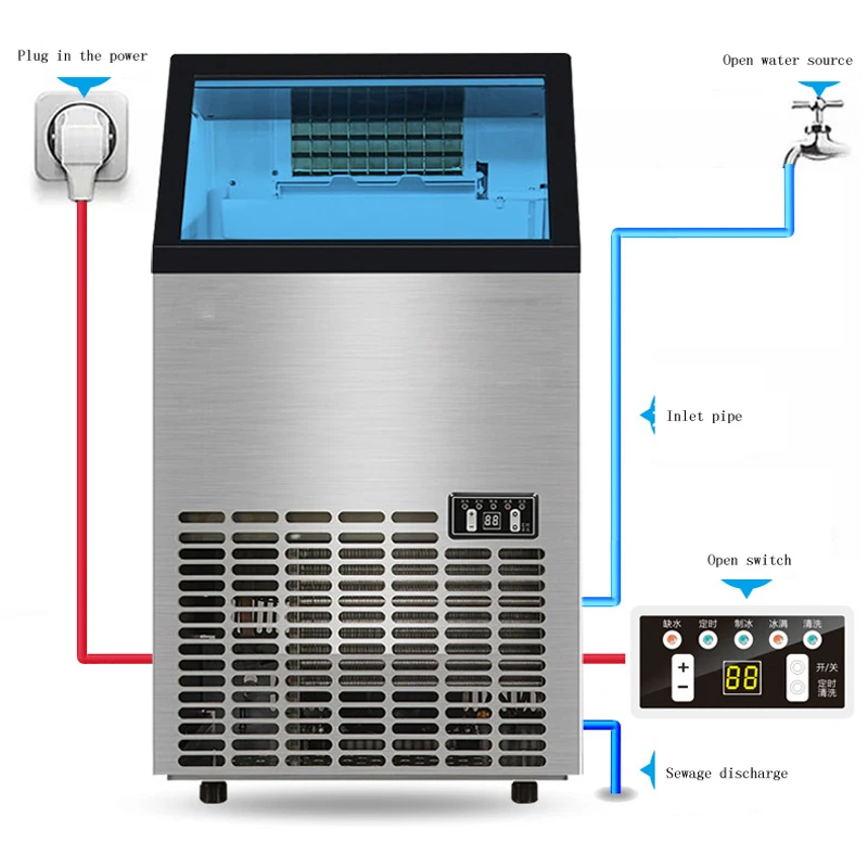 Новое поступление коммерческая машина для производства льда чайного магазина
