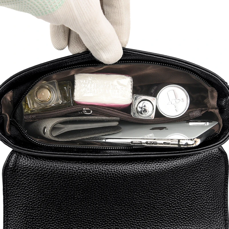 

Black Women Shoulder Bag Small Purses and Handbags High Quality Pu Leather Messenger Bags Female Elegant Flap Crossbody Bag Sac