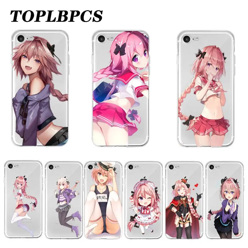 

Astolfo Anime Girl Pattern TPU Soft Clear Phone Case For iPhone 11 6 6s 7 8 Plus 11 Pro XS Max XR SE 2020 funda Cover Cellphones