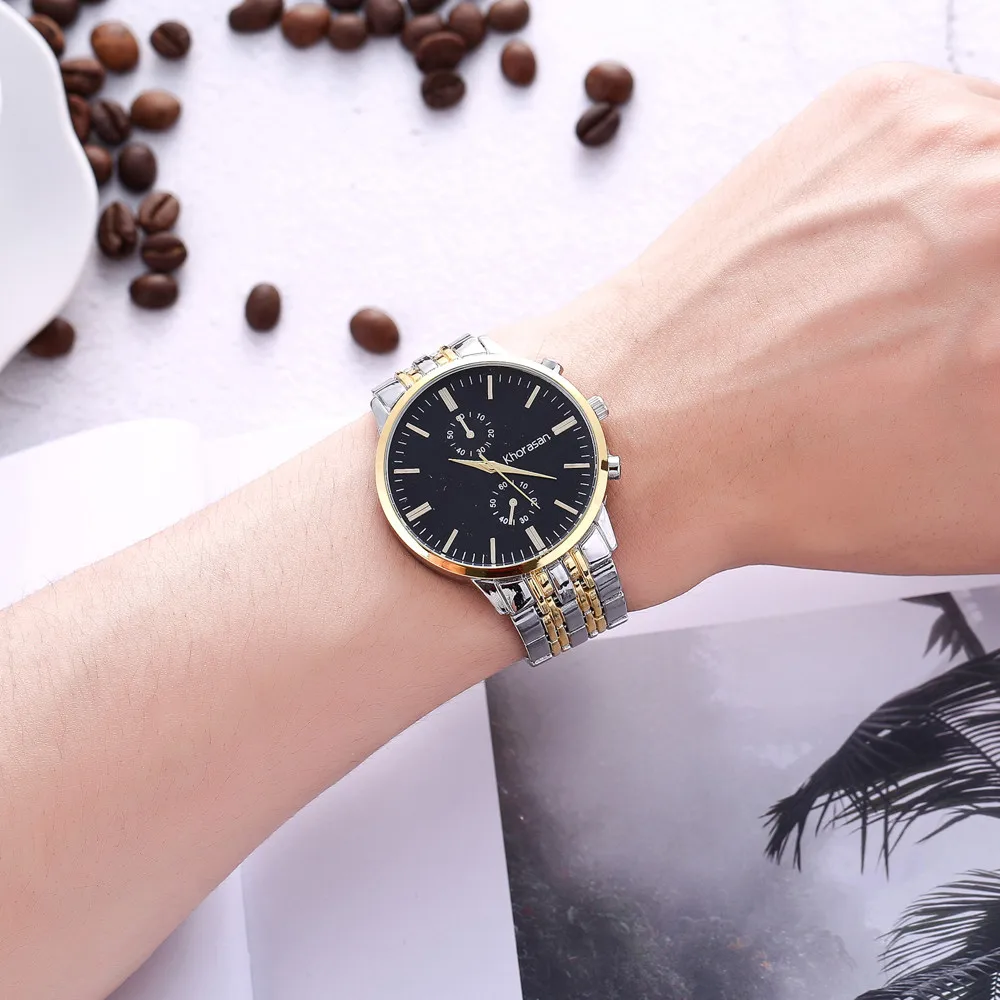 

Luxury Men Watches Stainless Steel Fashion Watch For Mens Quartz Wristwatches Men's Business Watch Male Clock Dropshipping