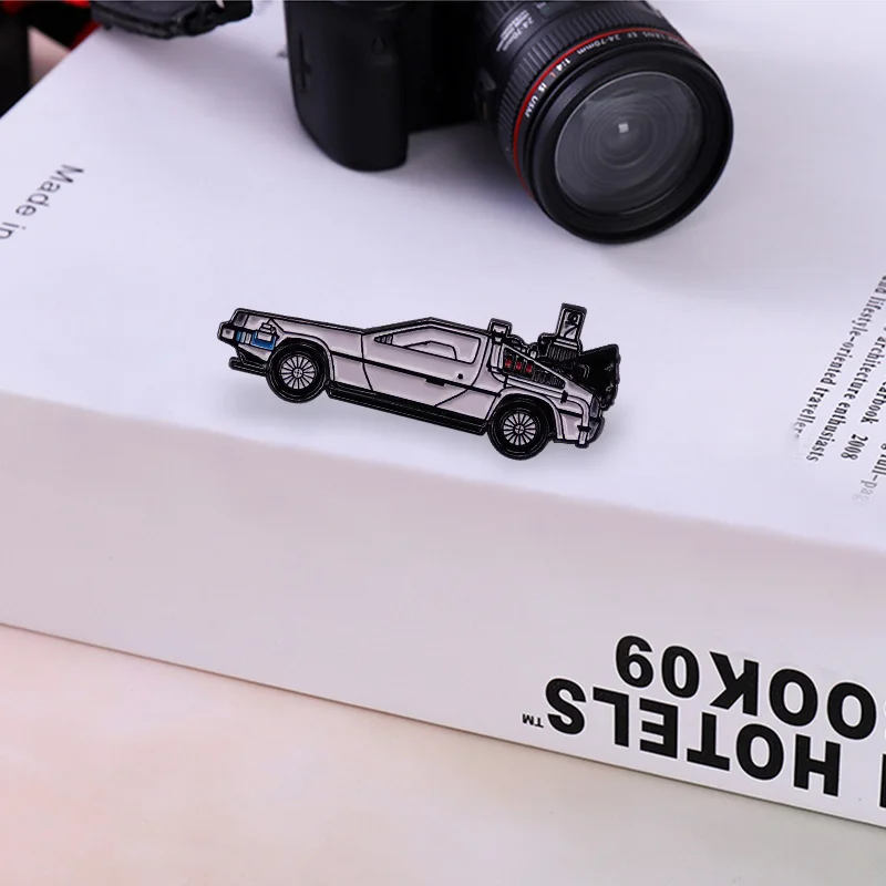 Bc 2 the future delorean Time machine автомобиль эмалевый значок пленка кино фанаты подарок