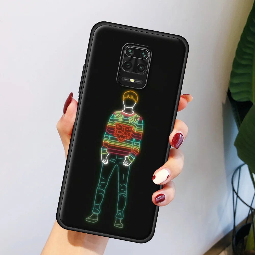 

Luxury Coque for Redmi Note 10 Note 9 8 7 9T 8T 9S Pro 7A 8A 9 9A 9C K40 Pro Plus Silicon Phone Case Cartoon Line Character