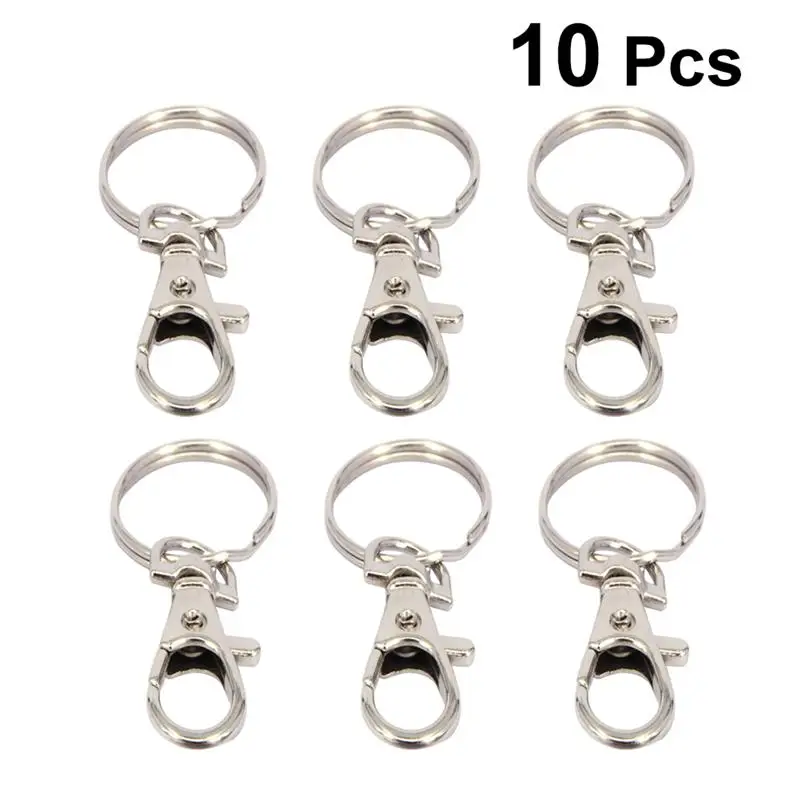 10 шт. металлический поворотный брелок для ключей с омарами автомобильный