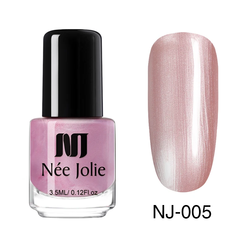 3.5ml Pearl 05 Лак для ногтей NEE JOLIE, кофейный, серый, красный, серия Nail Varnich, чистый цвет, лак для ногтей, лак, украшение, 3,5 мл - Цвет: 3.5ml Pearl 05
