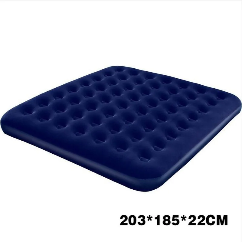 

2020 New Inflatable Bed Flocking Inflatable Mattress Double Extra Large 1.8m Wide Honeycomb Tent Mat bedroom furniture
