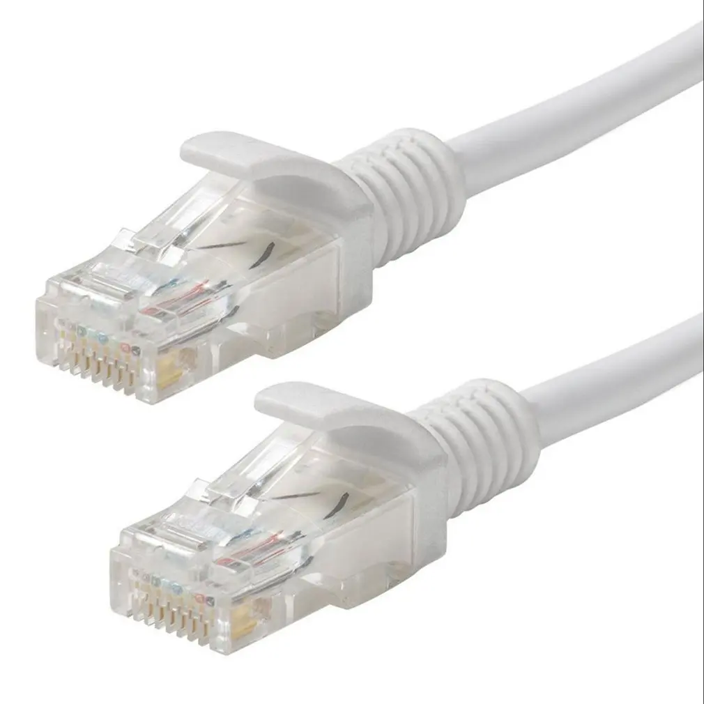 Cat 6 Ethernet кабель плоский с кабельными зажимами Интернет сетевой высокоскоростной