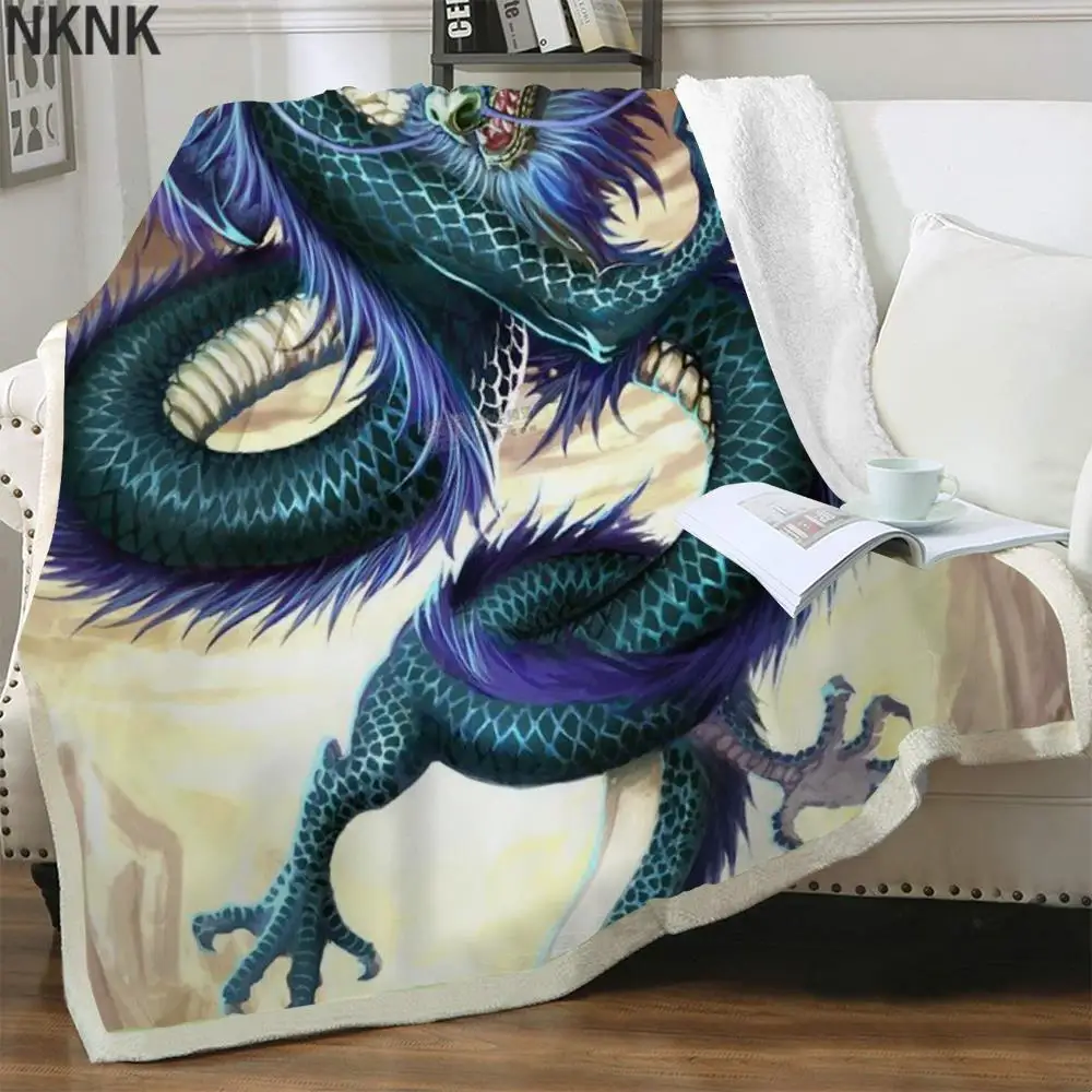 

NKNK Brank Long Blanket Animal Blankets For Beds Waves 3D Print Harajuku Bedding Throw Sherpa Blanket Animal Premium Rectangle