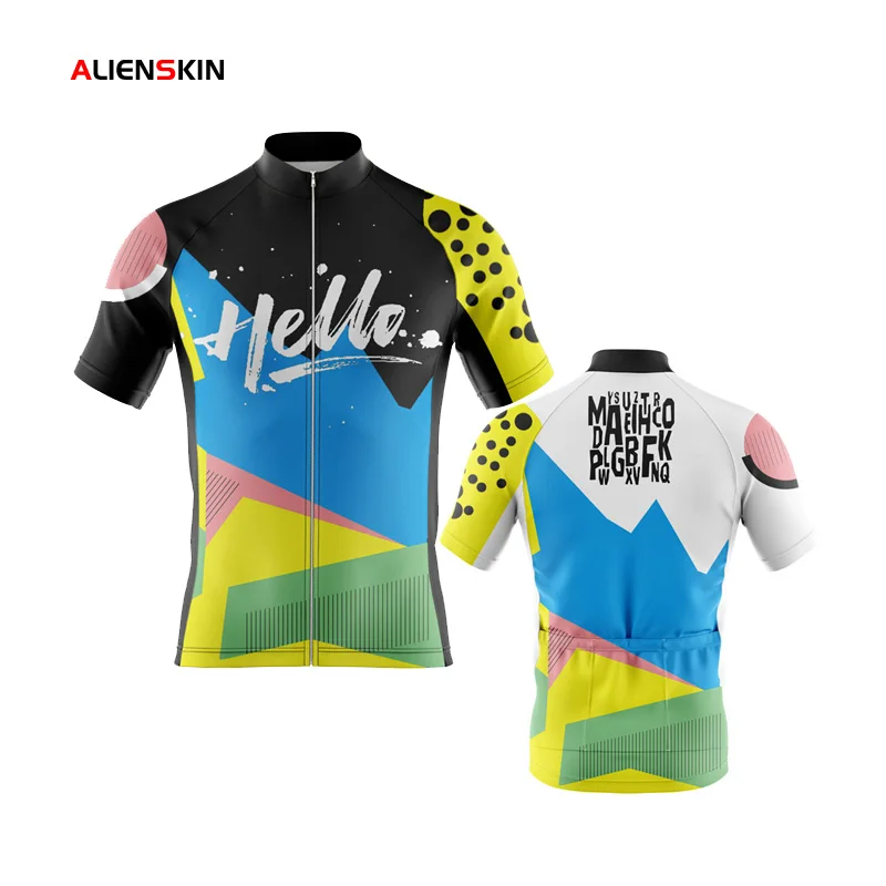 

Alienskin Bike Team Cycling Jersey Women Short Sleeve Cycling Clothing Black Bicycle Shirt Road MTB Bike Jersey Tops Ropa Shirts