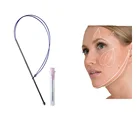 Корейская Pdo Pcl нить Лисий глаз Двойная игла 20G100mm подтяжка бровей 1 шт.пакет для лица шеи руки тела продукты для ухода за кожей