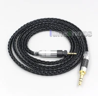 ln006584 4 4mm xlr 8 core silver plated black earphone cable for shure srh840 srh940 srh440 srh750dj philips shp9000